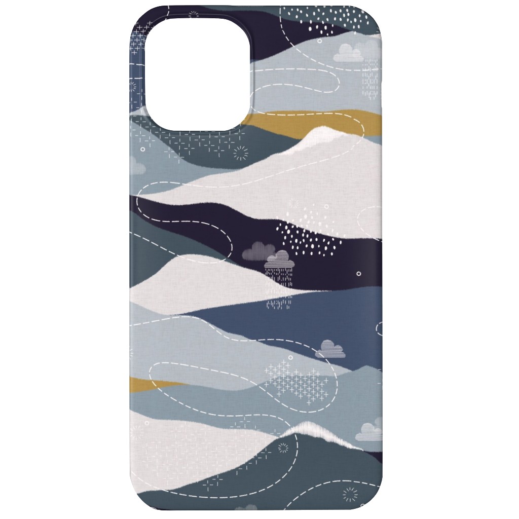 Ever Blue Mountains - Multi Phone Case, Slim Case, Matte, iPhone 12, Blue