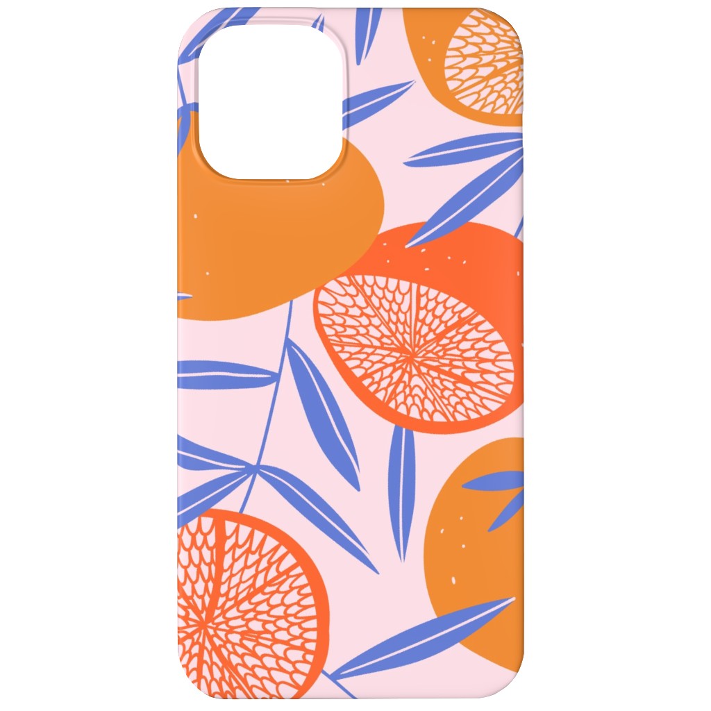 Pop Art Grapefruits - Multi Phone Case, Slim Case, Matte, iPhone 12, Orange, Orange