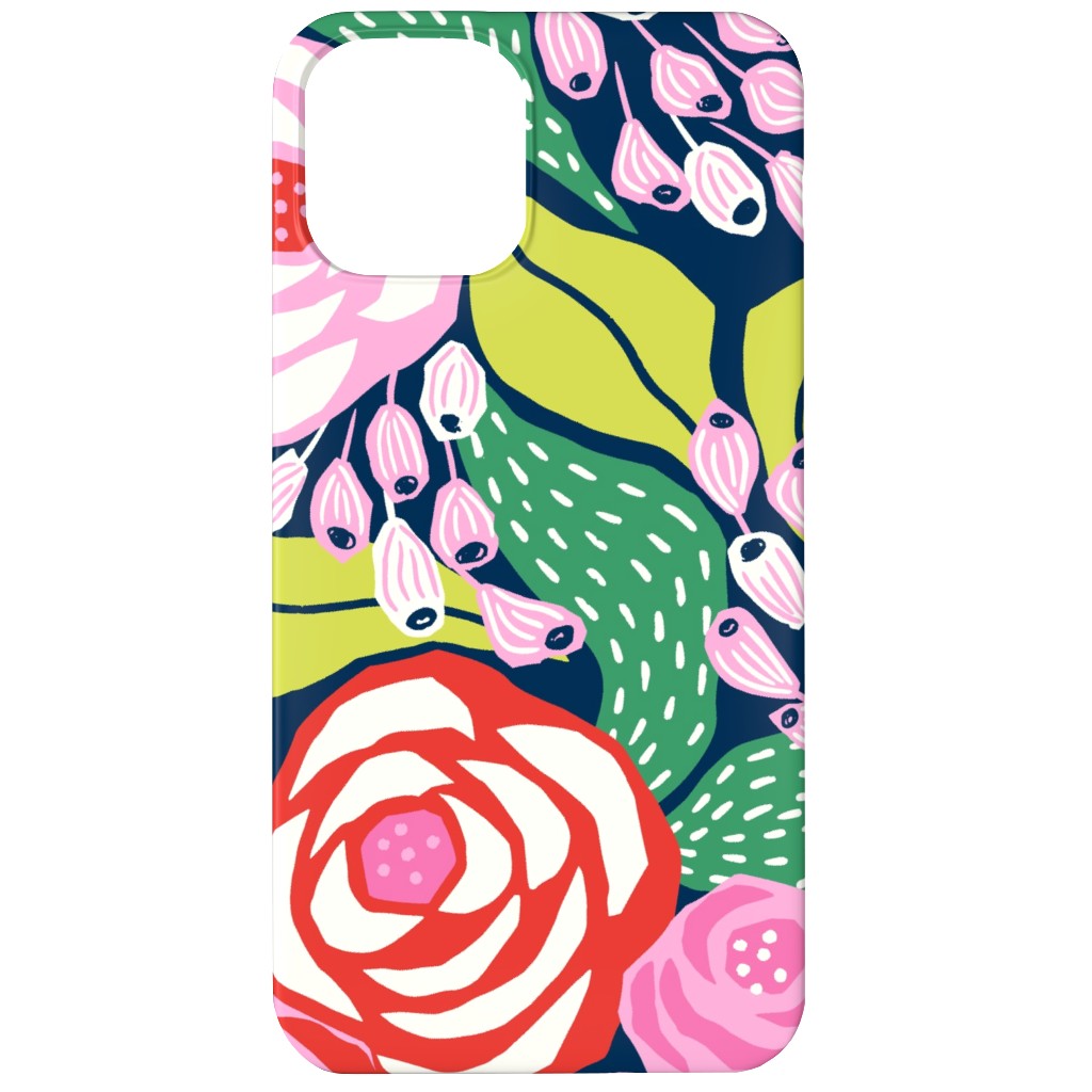 Papercut Roses Phone Case, Slim Case, Matte, iPhone 12, Multicolor