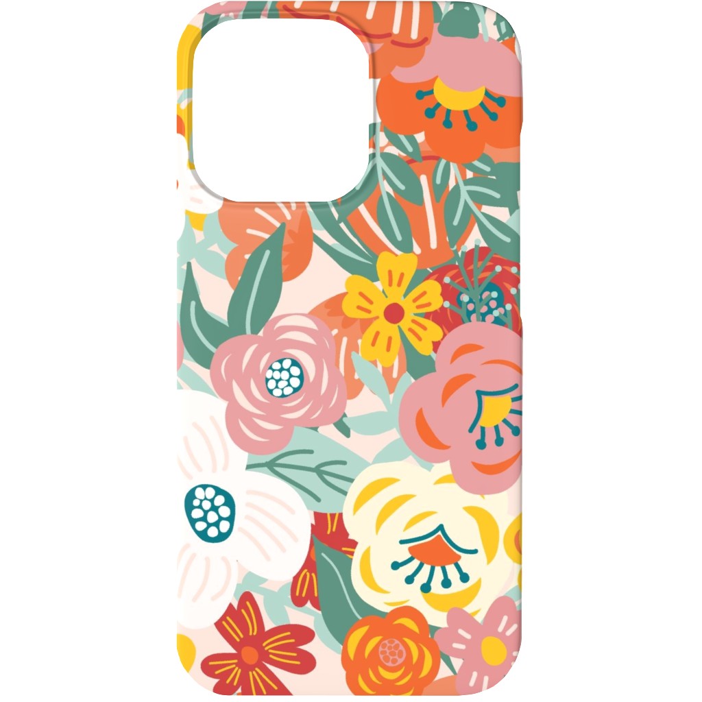 Liberty Florals Phone Case, Silicone Liner Case, Matte, iPhone 13 Mini, Multicolor