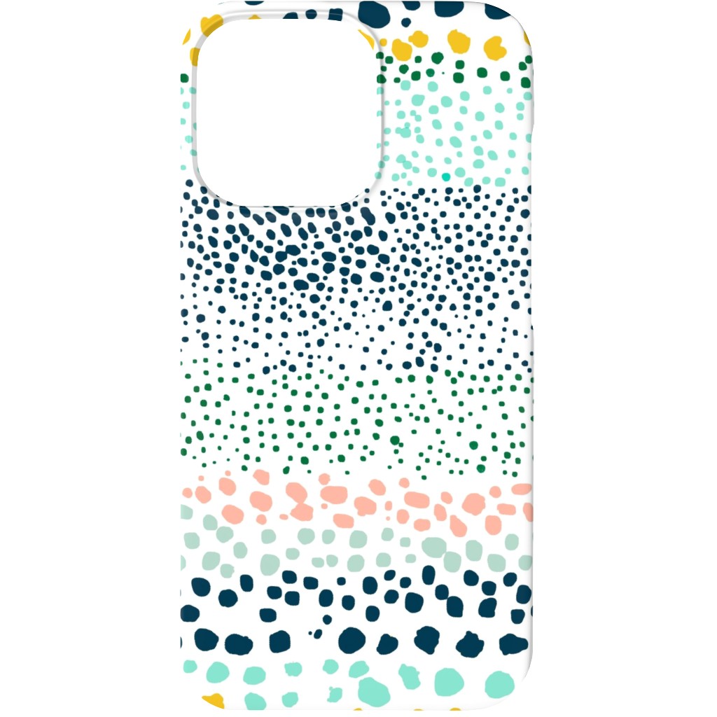 Little Textured Dots - Multi Phone Case, Slim Case, Matte, iPhone 13 Mini, Multicolor