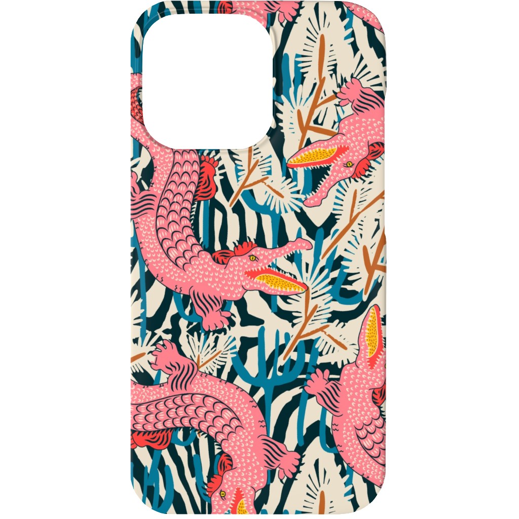 Bazaar Cosmic Gator - Multi Phone Case, Slim Case, Matte, iPhone 13 Mini, Multicolor