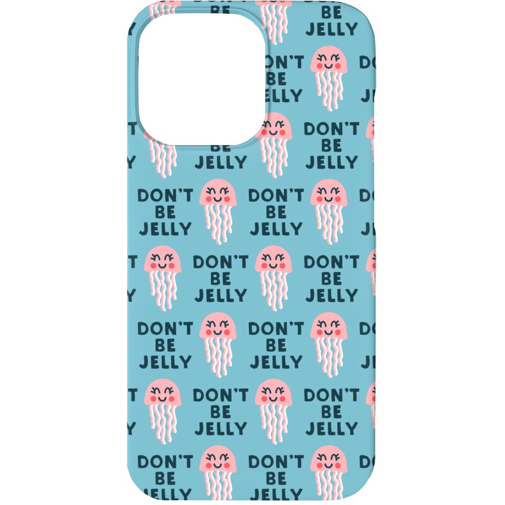 Don't Be Jelly - Summer Blue Phone Case, Slim Case, Matte, iPhone 13 Mini, Blue