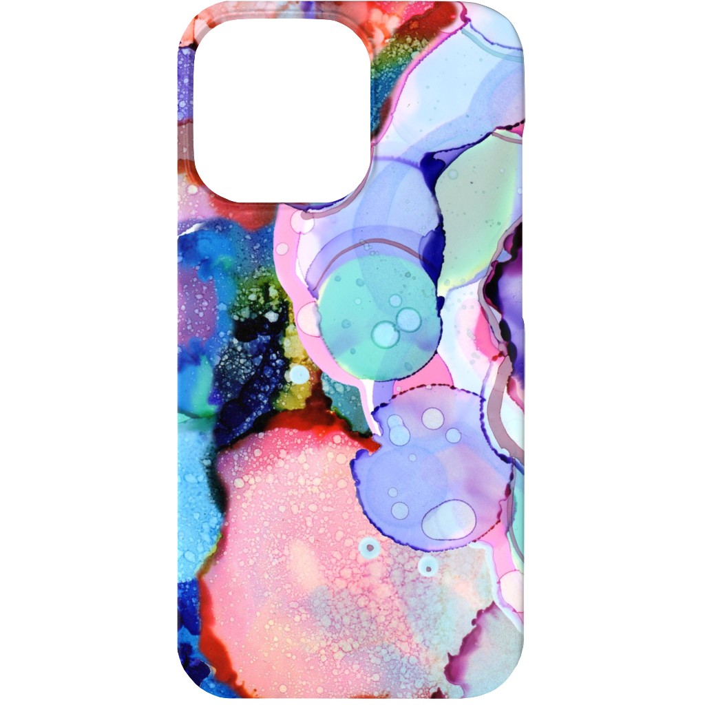Abstract Rainbow Ink - Multi Phone Case, Slim Case, Matte, iPhone 13 Mini, Multicolor