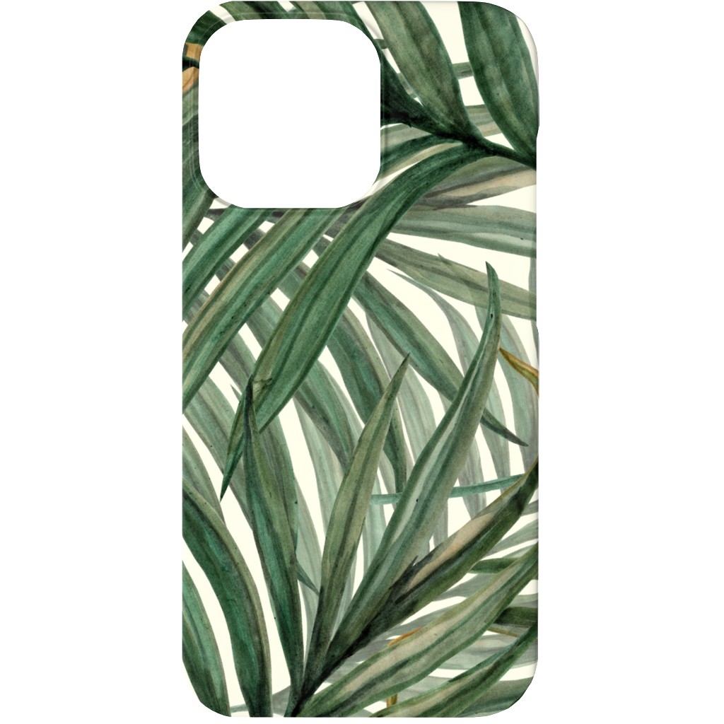 Palm Leaves King Pineapple Phone Case, Slim Case, Matte, iPhone 13 Mini, Green