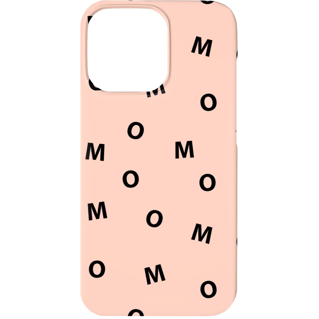 Sweet Mom Typography - Pale Nude Phone Case, Slim Case, Matte, iPhone 13 Mini, Pink