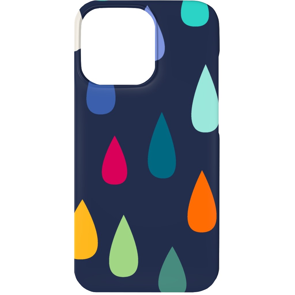 Jewelled Raindrops - Multi Phone Case, Slim Case, Matte, iPhone 13 Mini, Multicolor