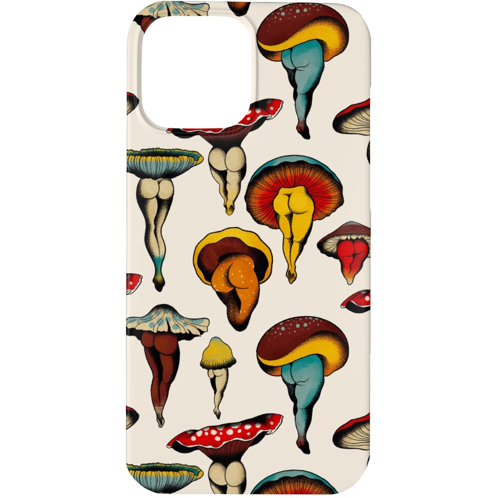 Sexy Mushrooms Phone Case, Silicone Liner Case, Matte, iPhone 13 Pro Max, Multicolor