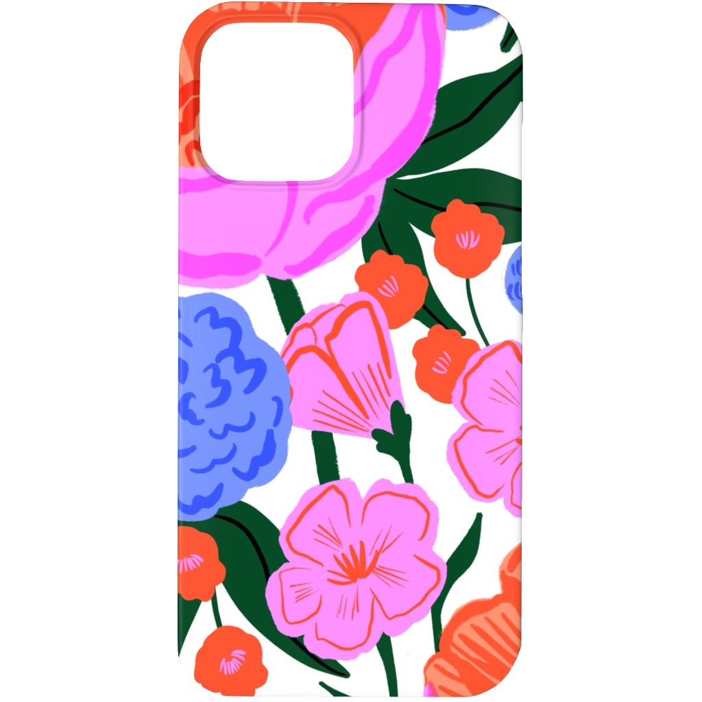 Garden Floral - Brights Phone Case, Silicone Liner Case, Matte, iPhone 13 Pro Max, Multicolor
