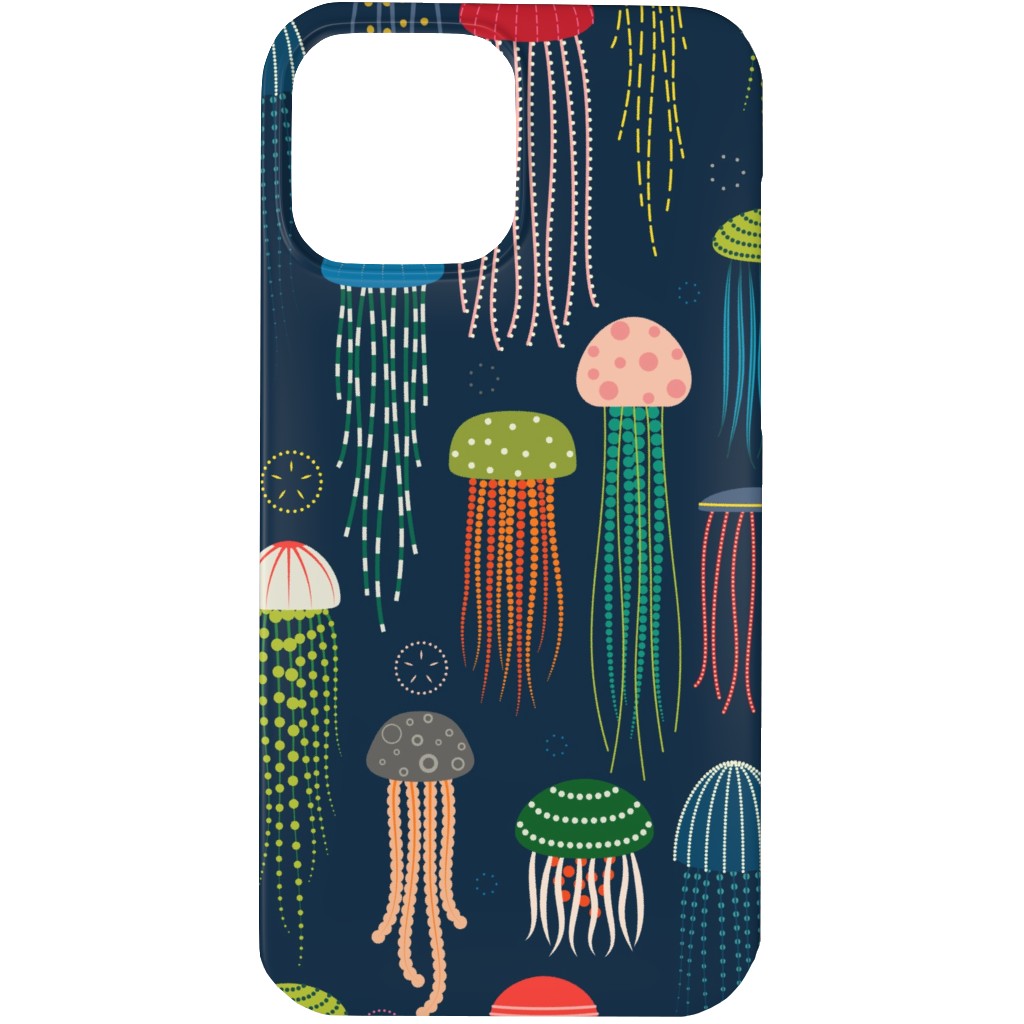 Just Jellies - Jellyfish Phone Case, Silicone Liner Case, Matte, iPhone 13 Pro Max, Blue