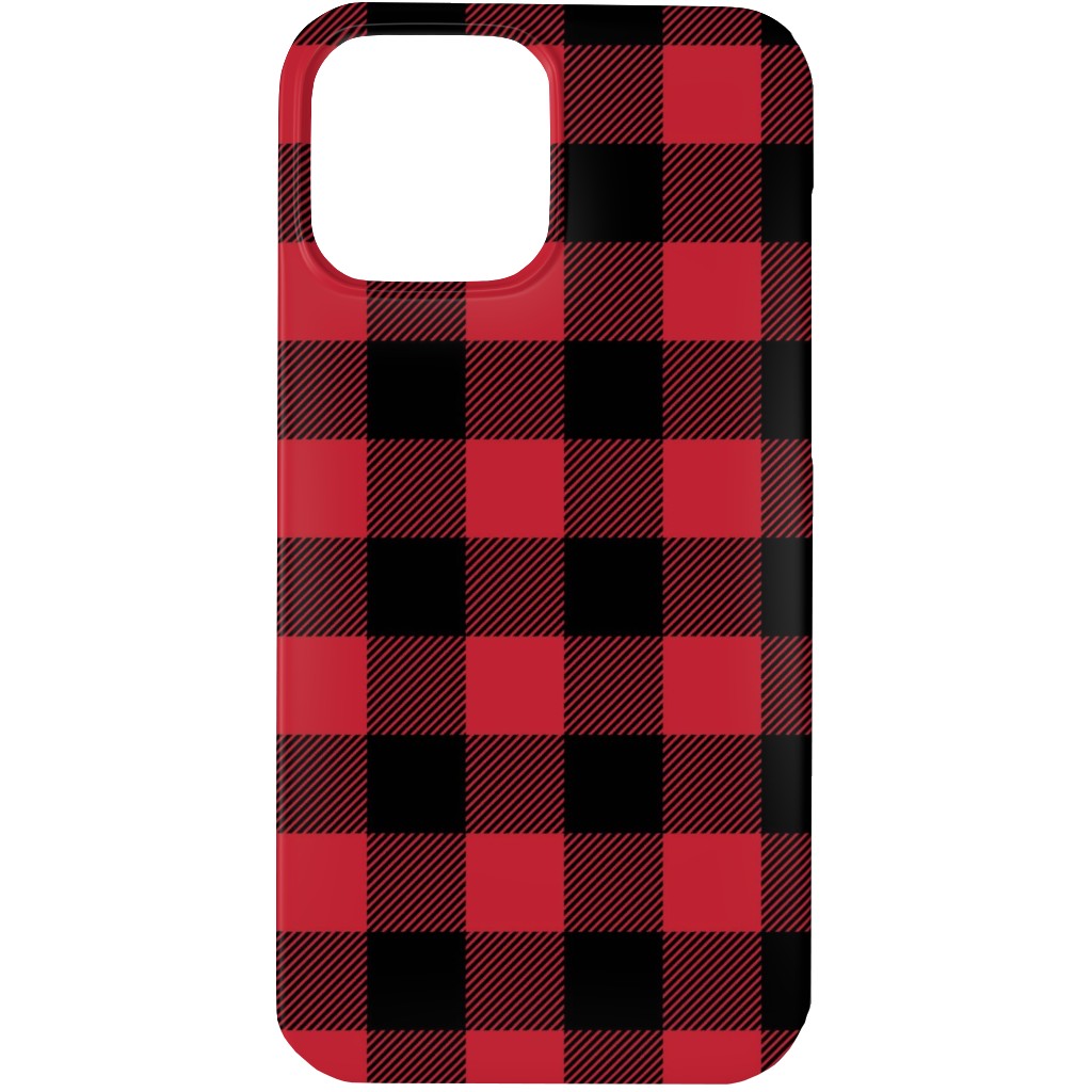 Ducks, Trucks, and Eight Point Bucks - Red and Black Phone Case, Silicone Liner Case, Matte, iPhone 13 Pro Max, Red