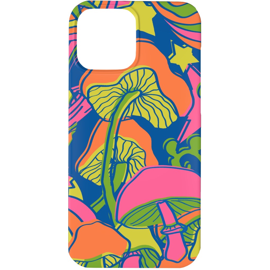 Psychedelic Daydream - Neon and Blue Phone Case, Silicone Liner Case, Matte, iPhone 13 Pro Max, Multicolor