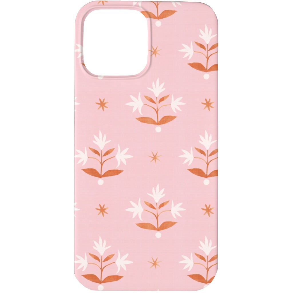 Thistle Stars - Pink and Orange Phone Case, Slim Case, Matte, iPhone 13 Pro Max, Pink