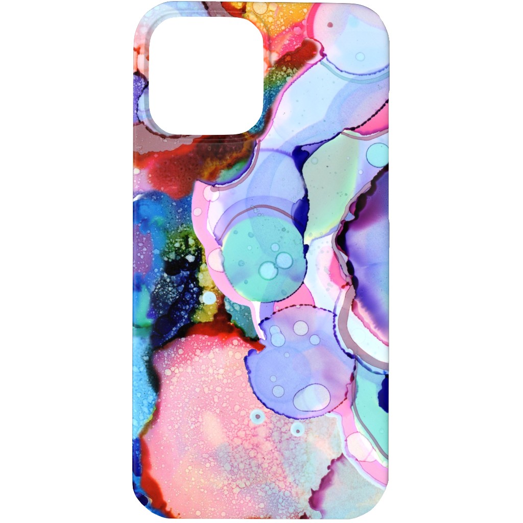 Abstract Rainbow Ink - Multi Phone Case, Slim Case, Matte, iPhone 13 Pro Max, Multicolor