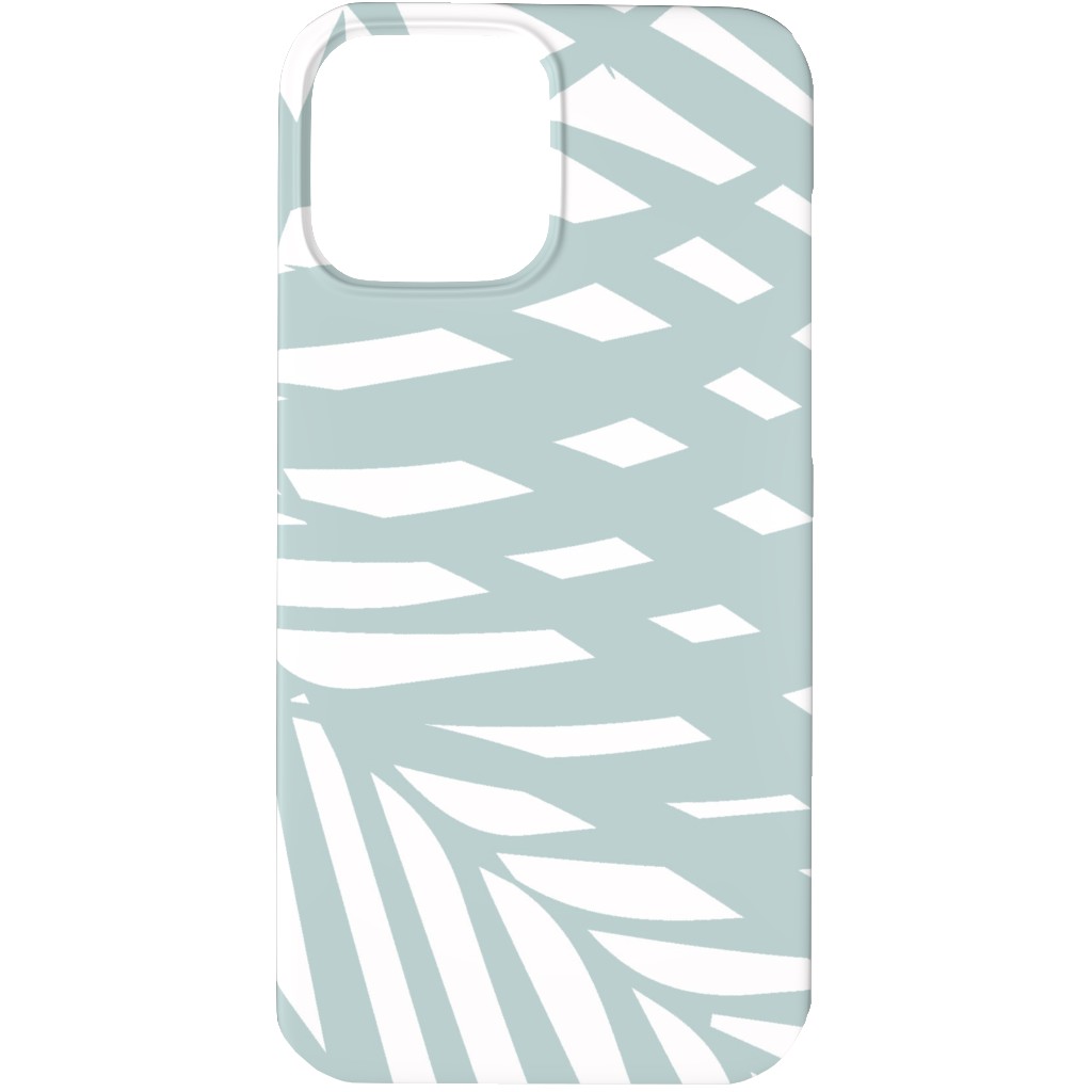 Fronds - Palladian Blue Phone Case, Slim Case, Matte, iPhone 13 Pro Max, Blue, True Blue