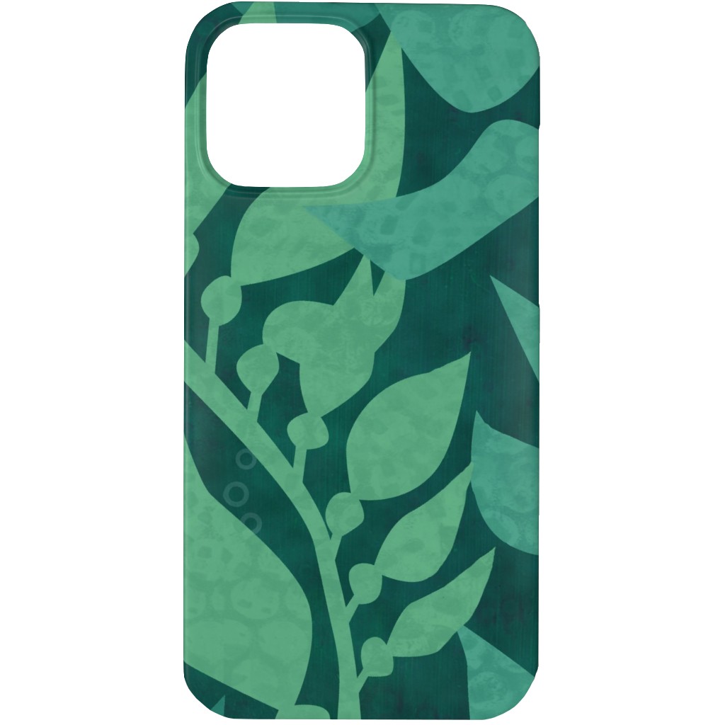 Mermaid Wonderland Kelp - Green Phone Case, Slim Case, Matte, iPhone 13 Pro Max, Green