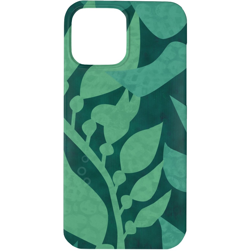 Mermaid Wonderland Kelp - Green Phone Case, Slim Case, Matte, iPhone 13 Pro Max, Green, Classic Green