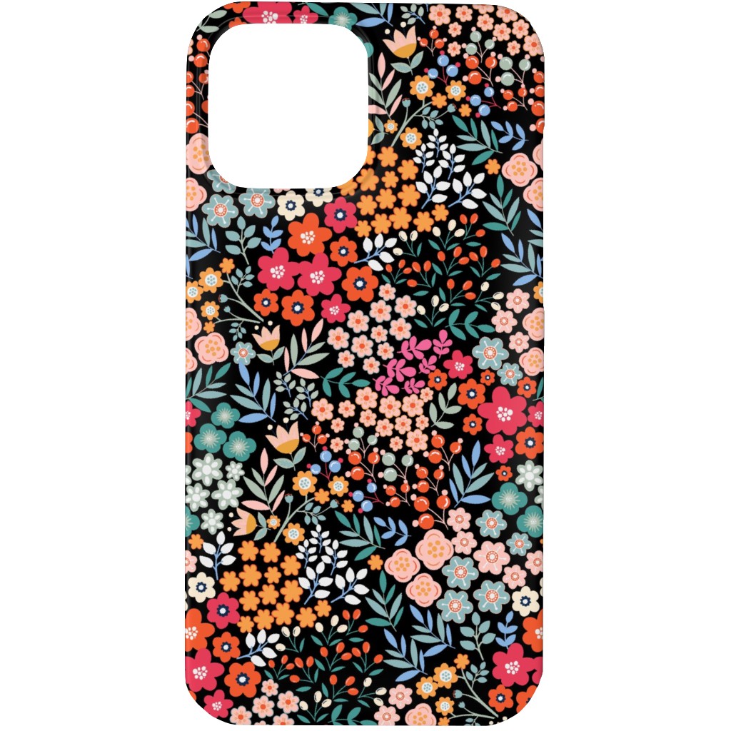 Summer Flower Phone Case, Silicone Liner Case, Matte, iPhone 13 Pro, Multicolor