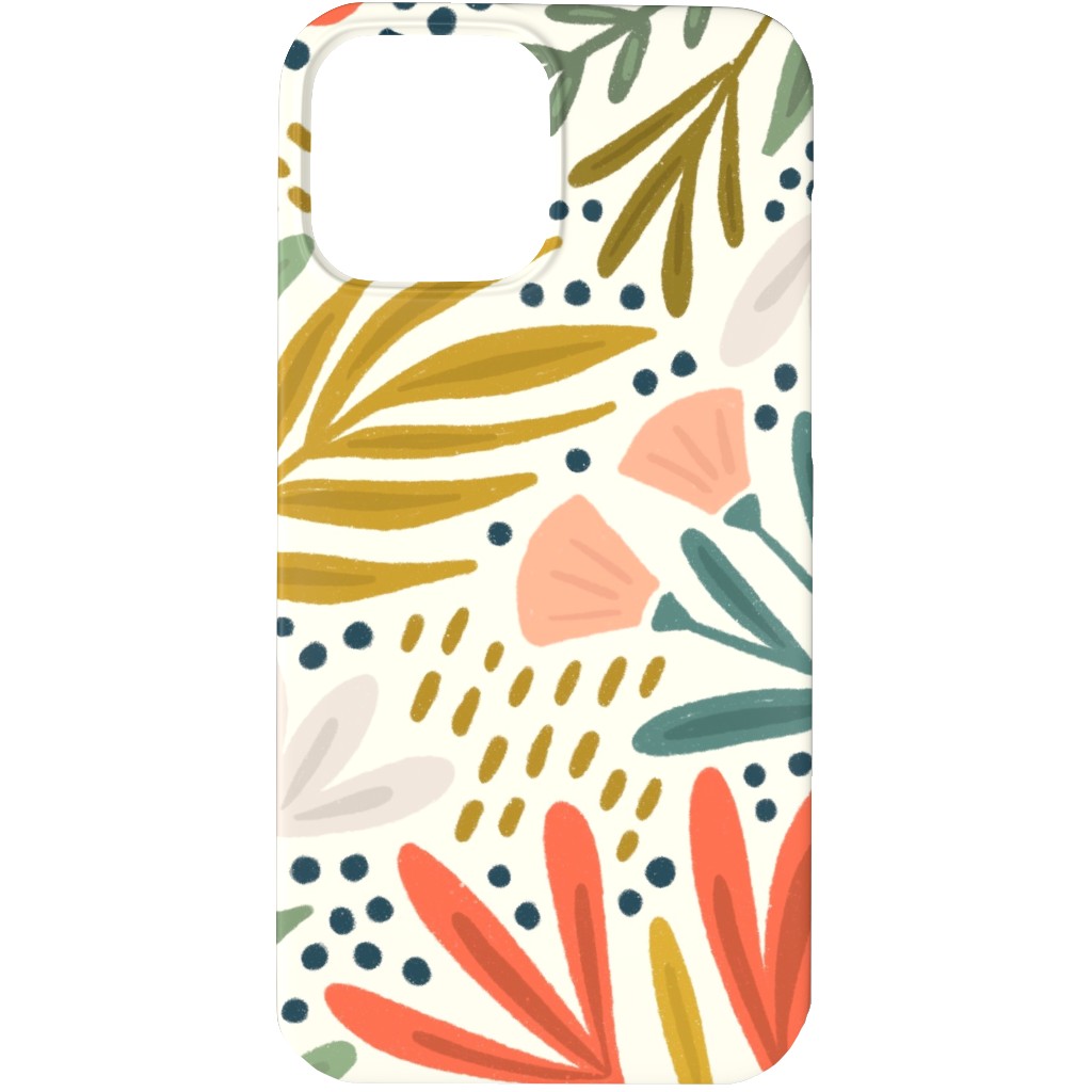 Henrietta Floral - Light Phone Case, Silicone Liner Case, Matte, iPhone 13 Pro, Multicolor
