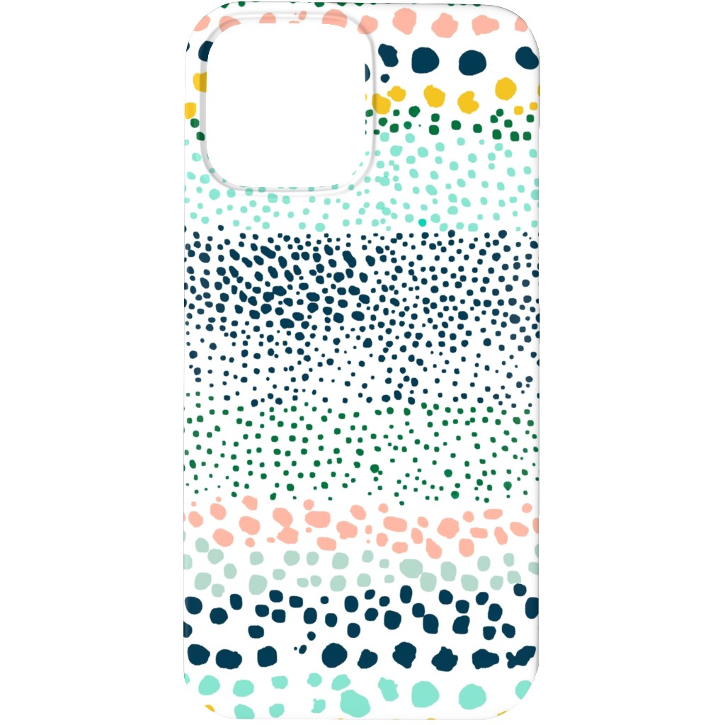 Little Textured Dots - Multi Phone Case, Slim Case, Matte, iPhone 13 Pro, Multicolor