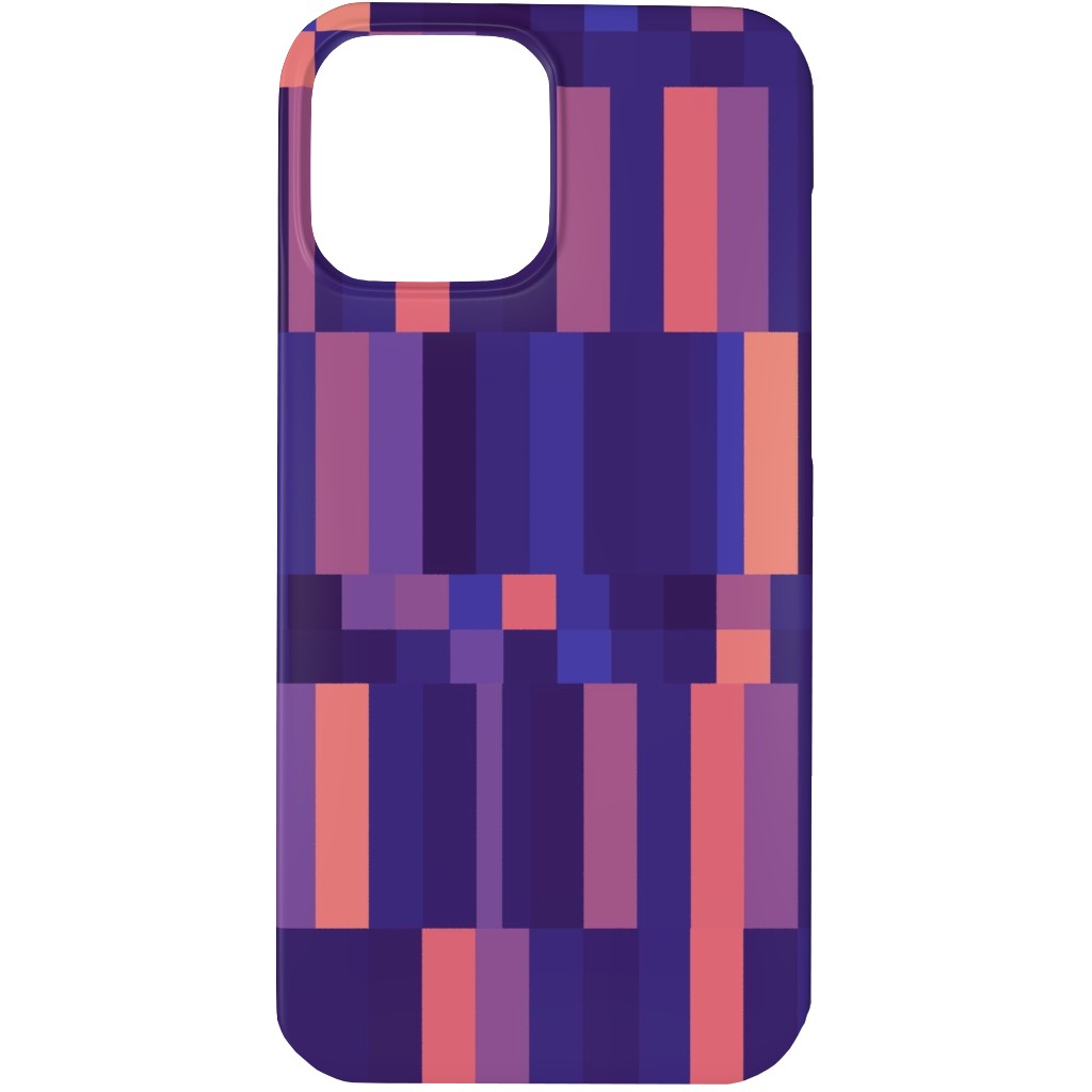 Stipe and Square - Dark Phone Case, Slim Case, Matte, iPhone 13 Pro, Purple