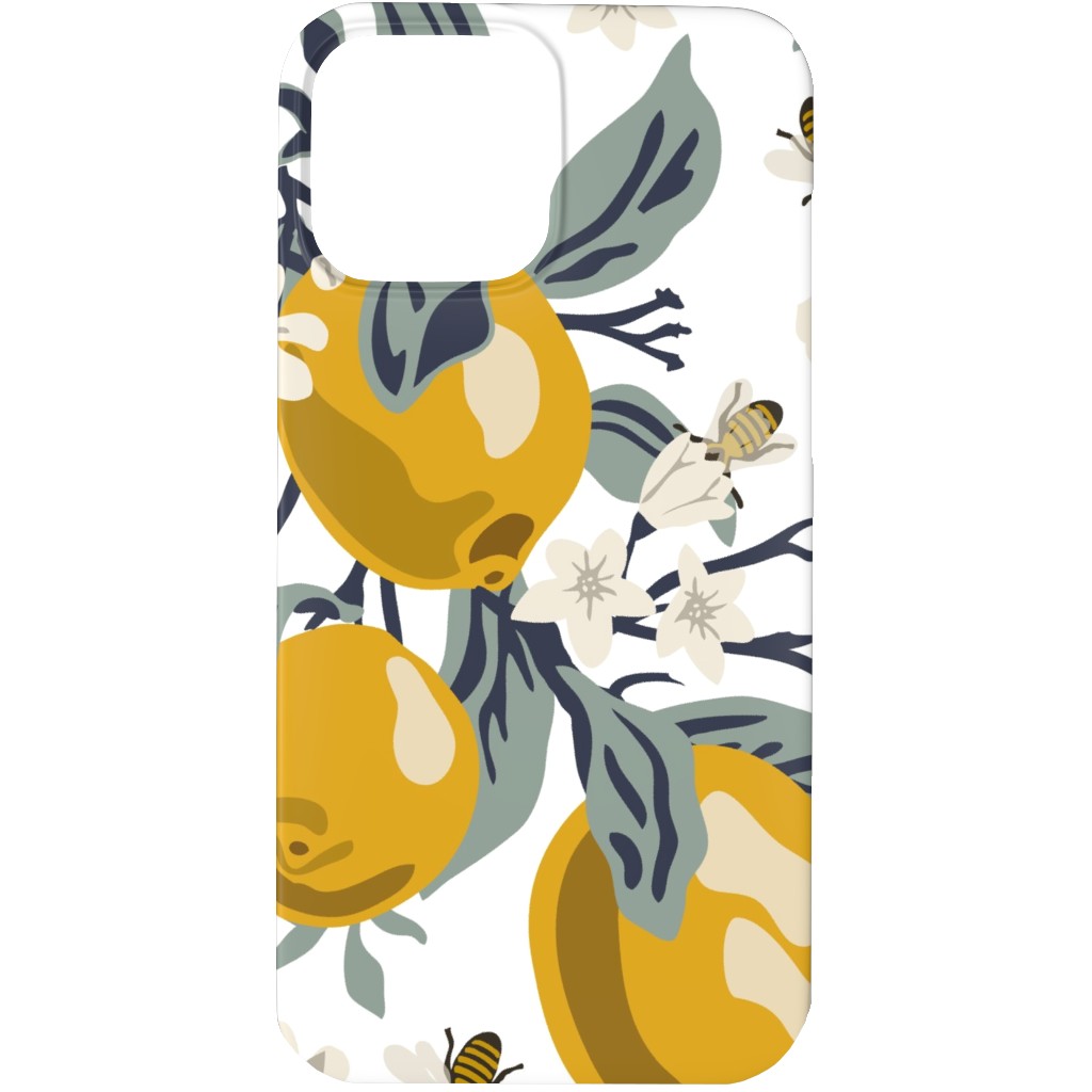 Bees & Lemons Phone Case, Slim Case, Matte, iPhone 13 Pro, Yellow