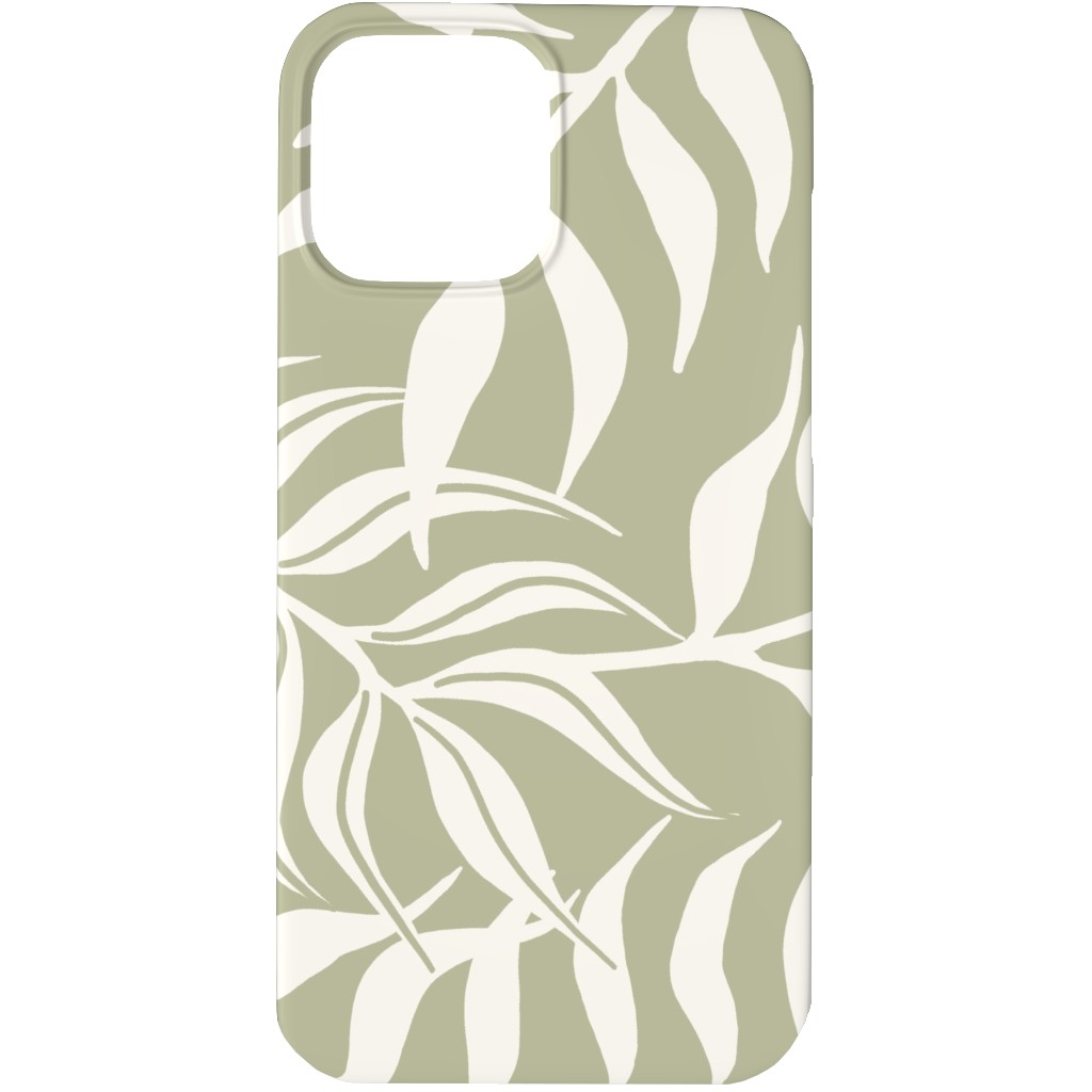 Moving Palms Phone Case, Slim Case, Matte, iPhone 13 Pro, Green