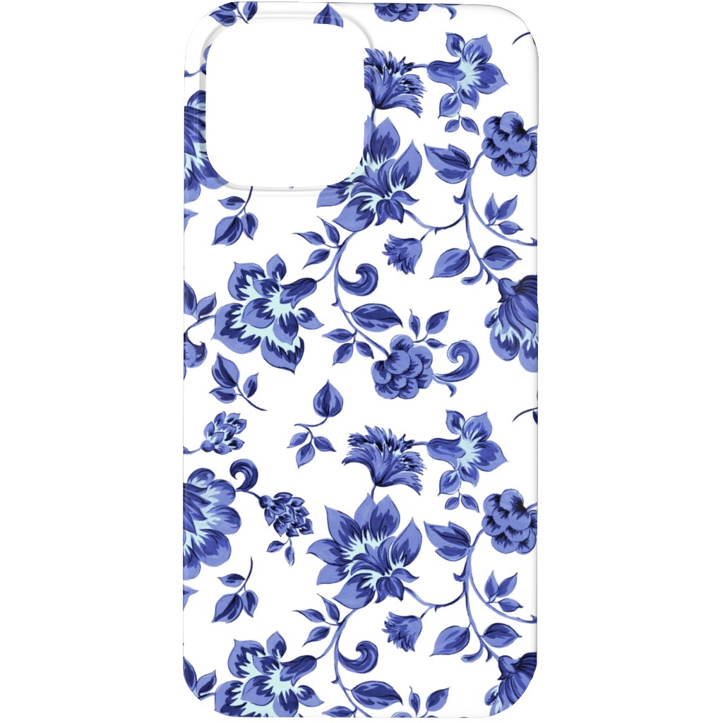 Fleurs De Provence - Blue and White Phone Case, Slim Case, Matte, iPhone 13 Pro, Blue