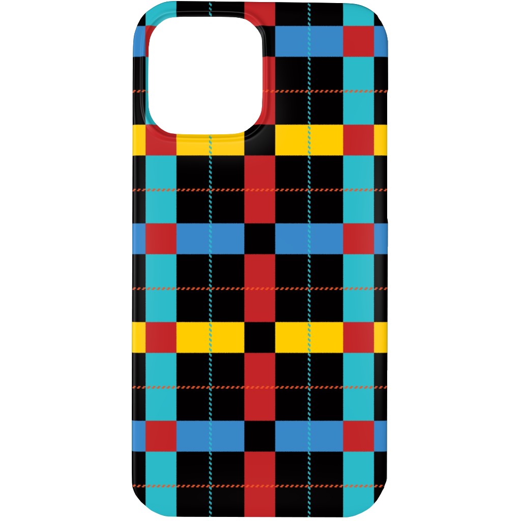 Pnw Pike Plaid - Multi Phone Case, Slim Case, Matte, iPhone 13 Pro, Multicolor