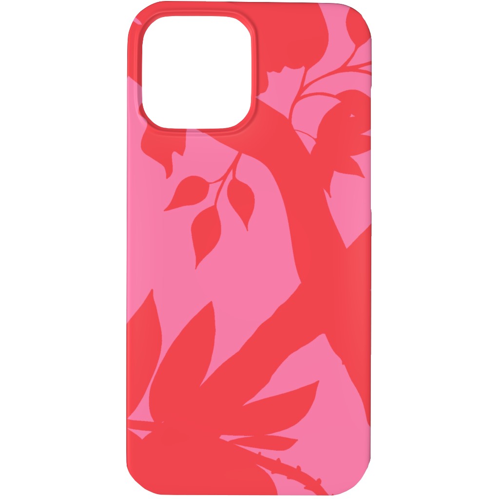 Peony Brand Mural - Pink Phone Case, Slim Case, Matte, iPhone 13 Pro, Pink