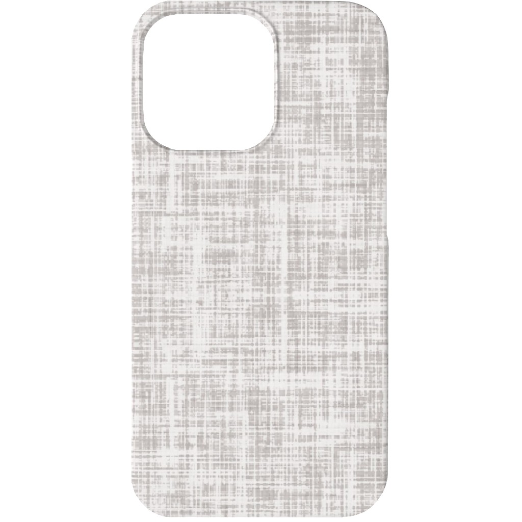 Vintage Linen Phone Case, Silicone Liner Case, Matte, iPhone 13, Gray, Smoke