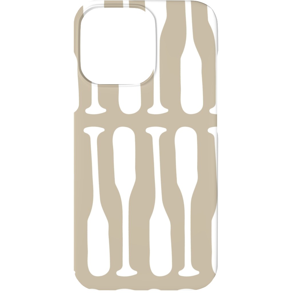 Nautical Boat Oars/Paddles - Neutral Beige Phone Case, Silicone Liner Case, Matte, iPhone 13, Beige