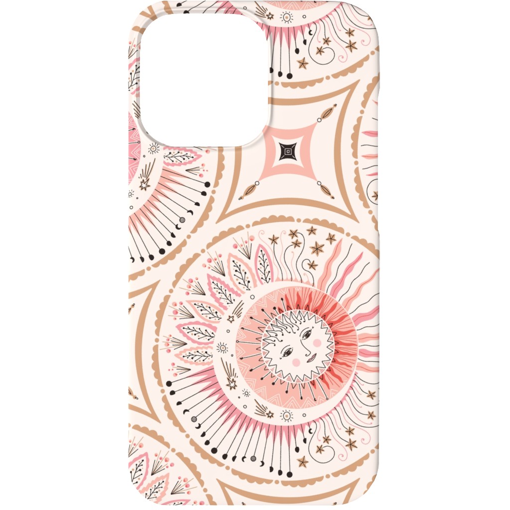 Celestial Talisman Phone Case, Silicone Liner Case, Matte, iPhone 13, Pink