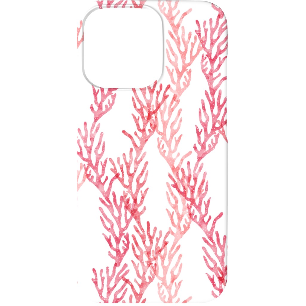 Coral - Pink Phone Case, Silicone Liner Case, Matte, iPhone 13, Pink