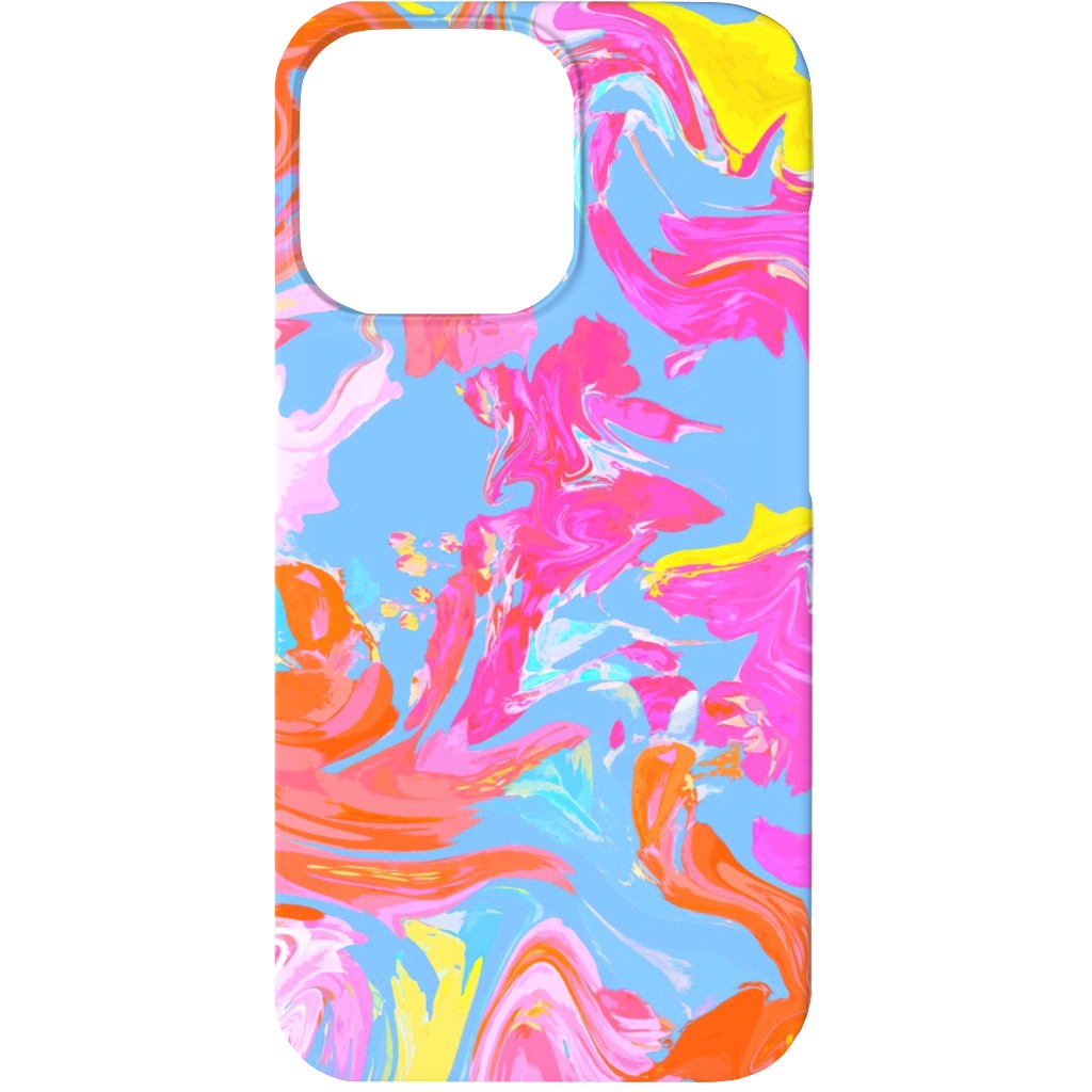 Summer Splash Phone Case, Silicone Liner Case, Matte, iPhone 13, Multicolor