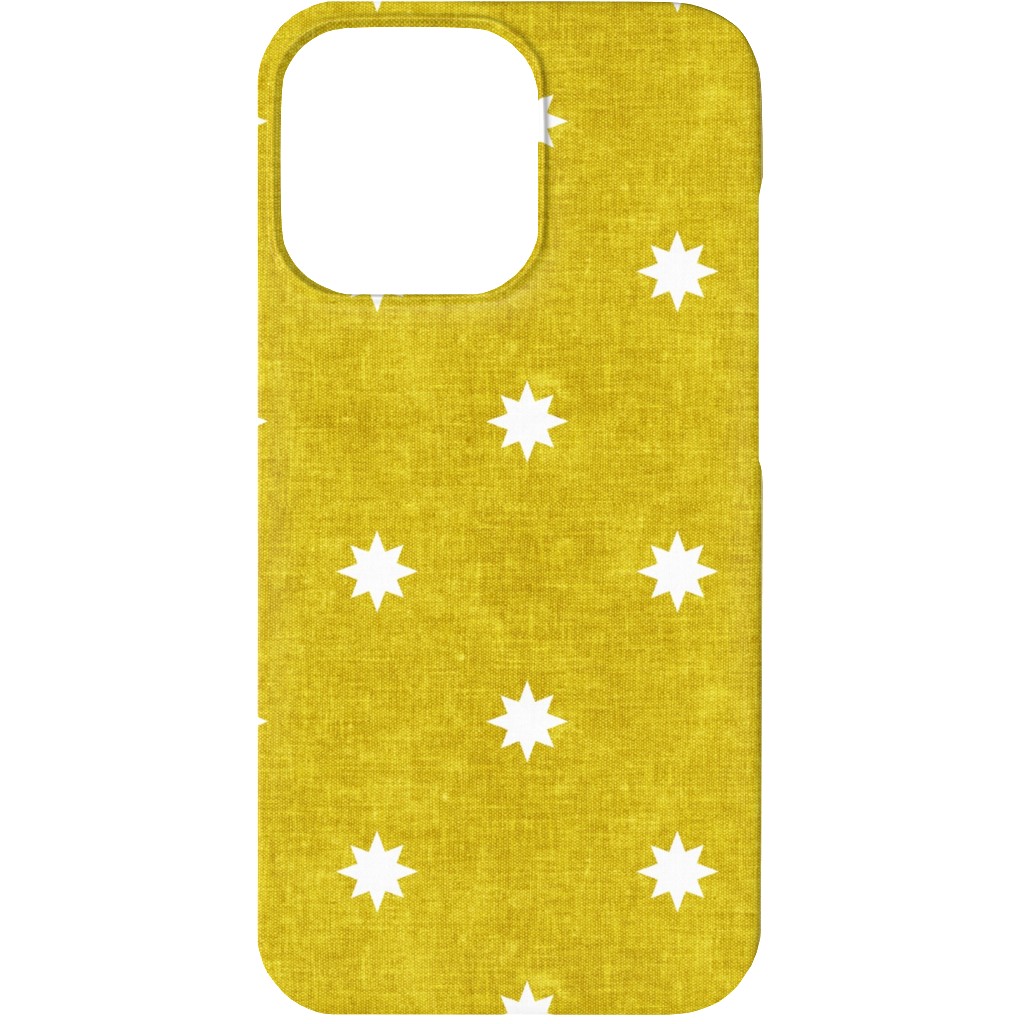 Vintage Stars Phone Case, Slim Case, Matte, iPhone 13, Yellow
