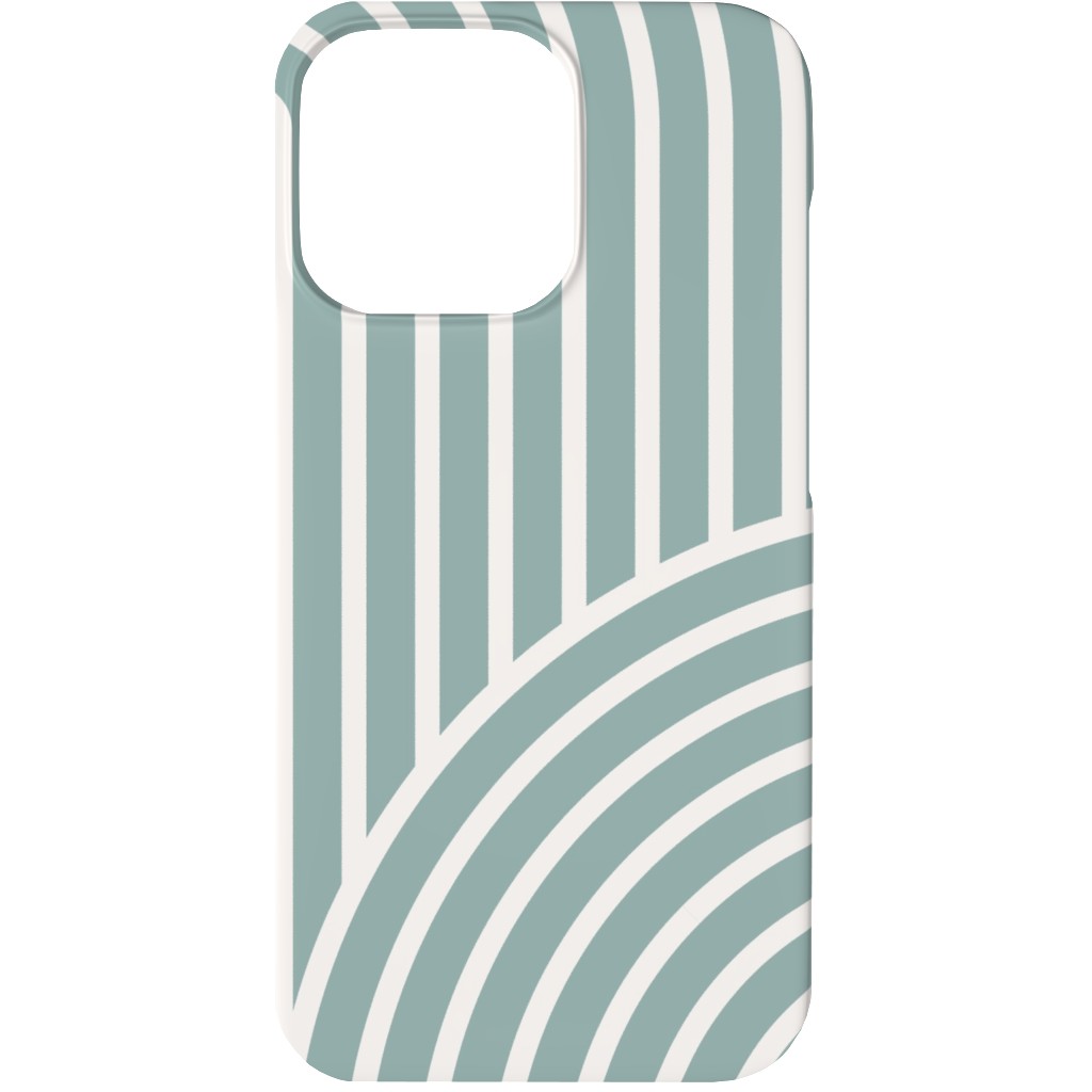 Retro Geometric Phone Case, Slim Case, Matte, iPhone 13, Green, Classic Green