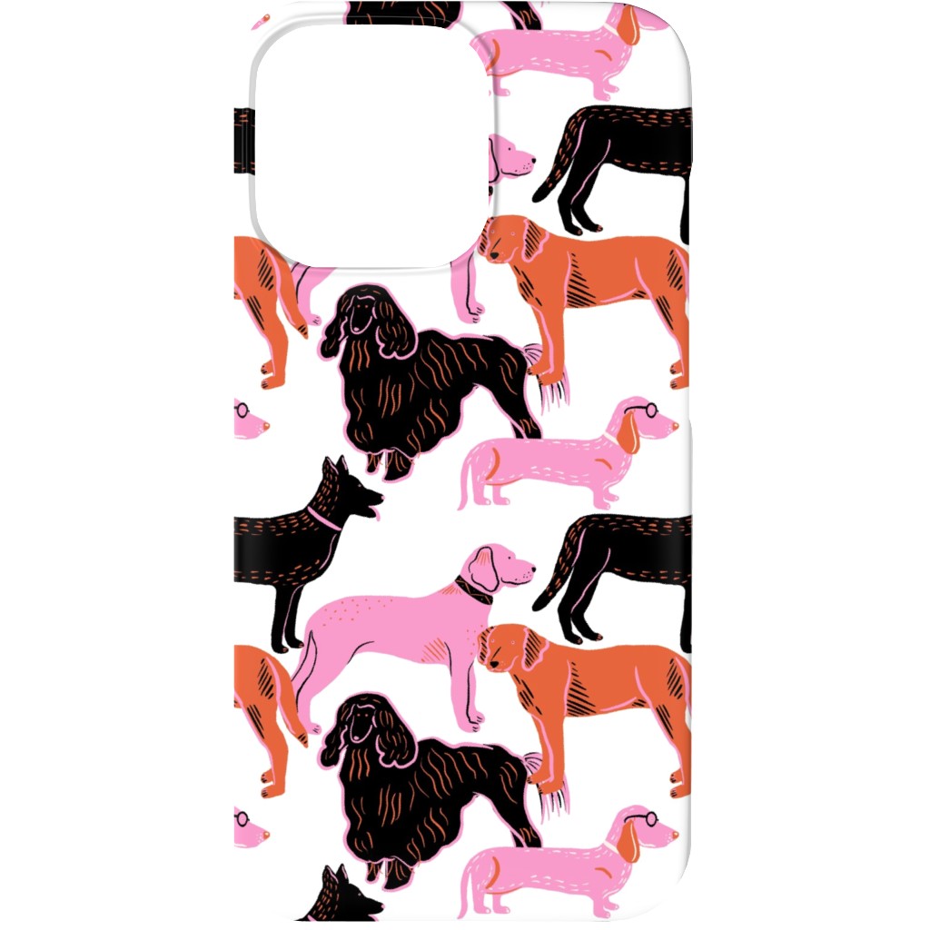 Goofy Dog Friends Phone Case, Slim Case, Matte, iPhone 13, White
