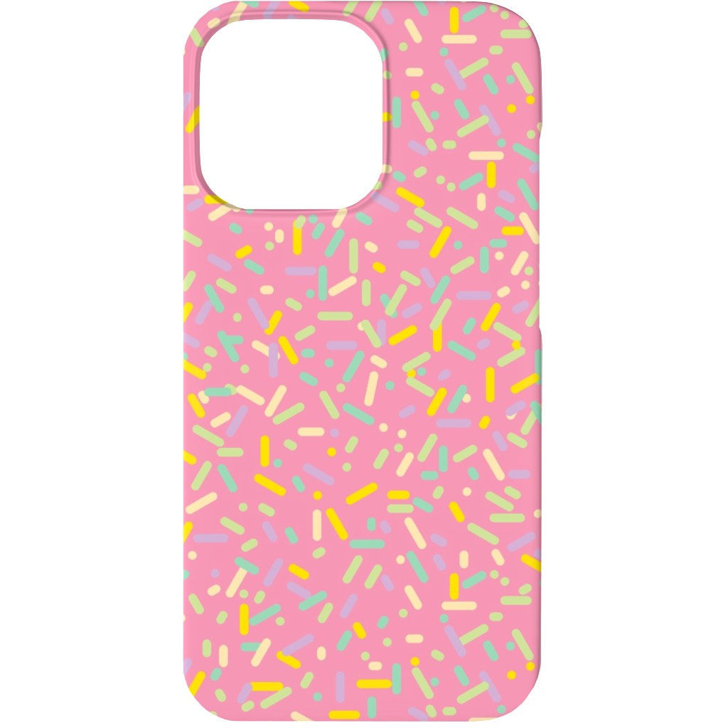 Sprinkles - Pink Phone Case, Slim Case, Matte, iPhone 13, Pink