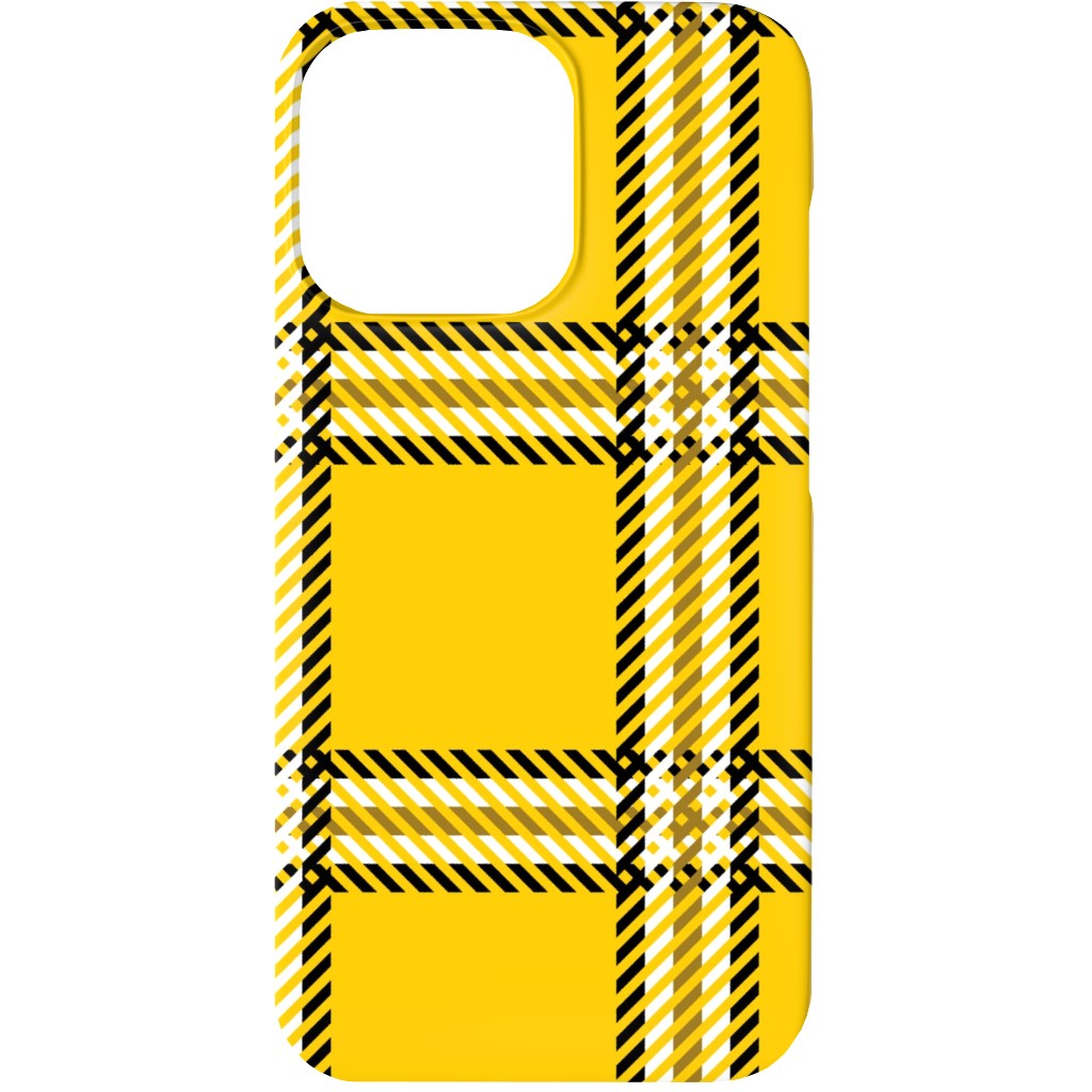 Cher's Plaid Phone Case, Slim Case, Matte, iPhone 13, Yellow, Classic Yellow
