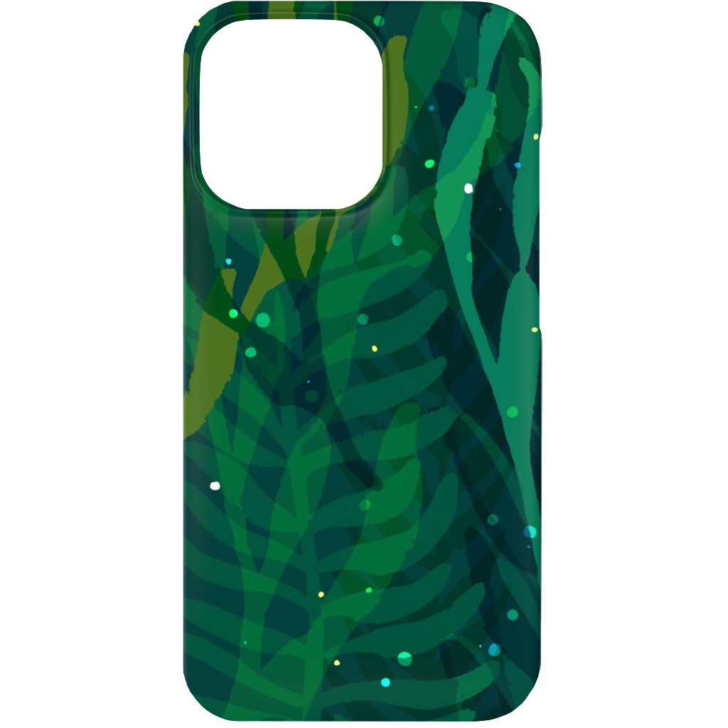 Underwater Forest - Emerald Phone Case, Slim Case, Matte, iPhone 13, Green