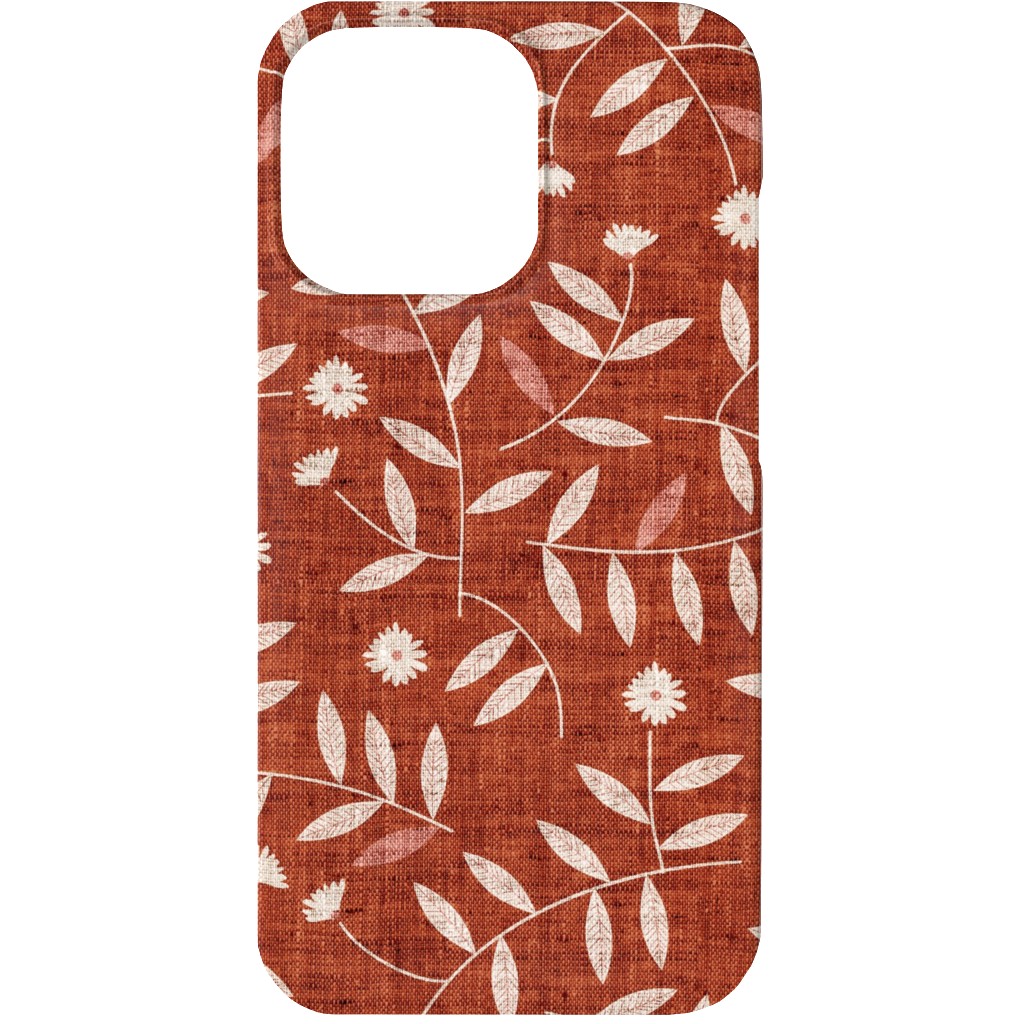 Darcy Phone Case, Slim Case, Matte, iPhone 13, Red, Maple
