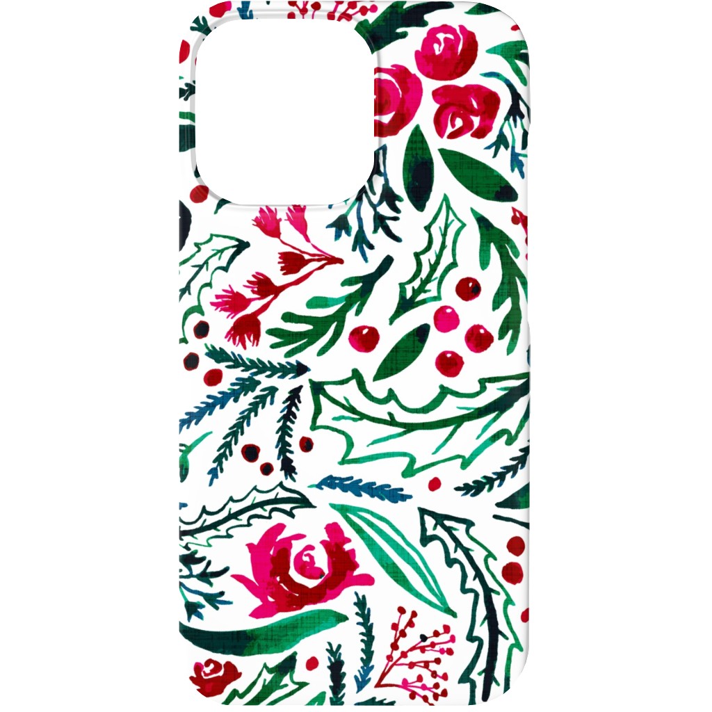 Noel Collection - Loose Floral Phone Case, Slim Case, Matte, iPhone 13, Multicolor