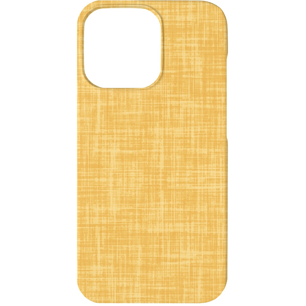 Vintage Linen Phone Case, Slim Case, Matte, iPhone 13, Yellow