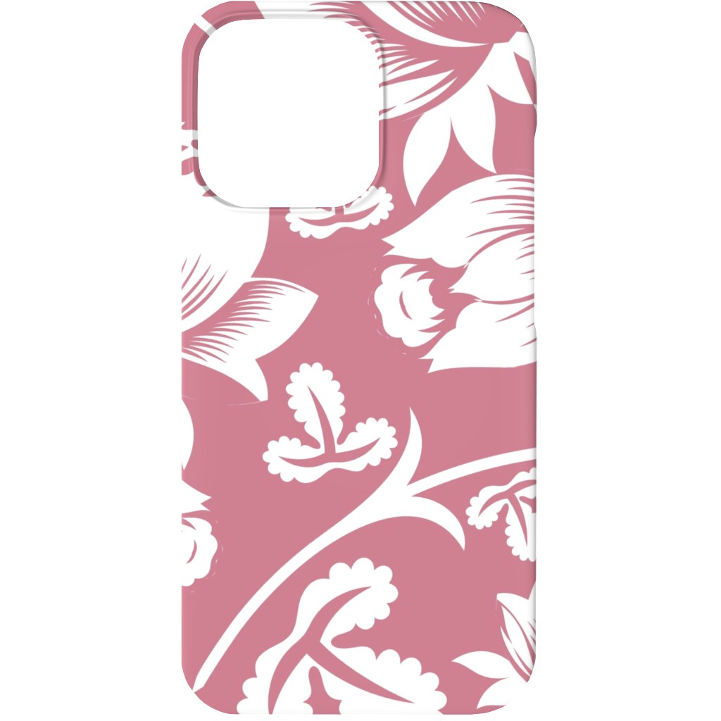 Lovely Rose Flower - Pink and White Phone Case, Slim Case, Matte, iPhone 13, Pink