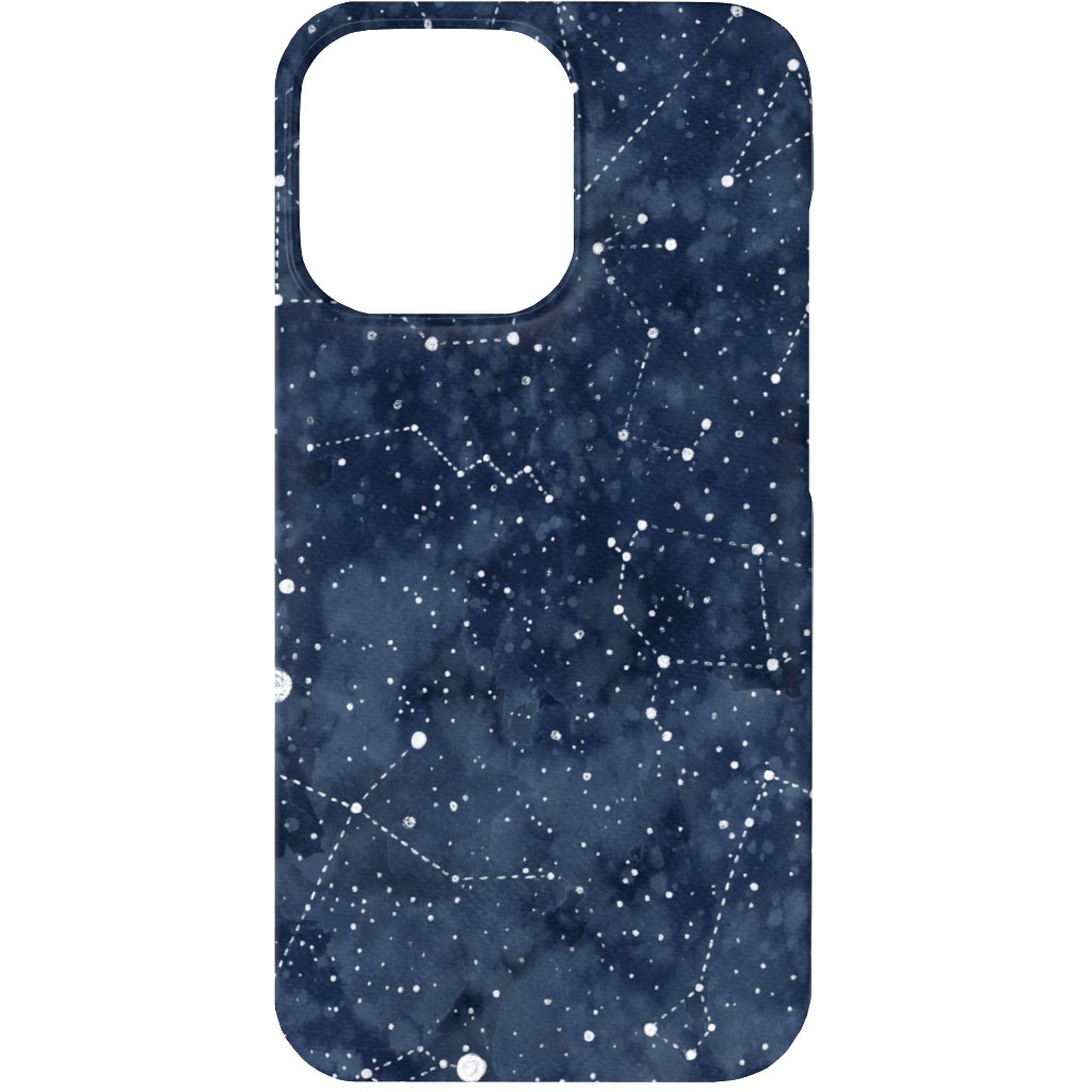 Star Constellations - Blue Phone Case, Slim Case, Matte, iPhone 13, Blue