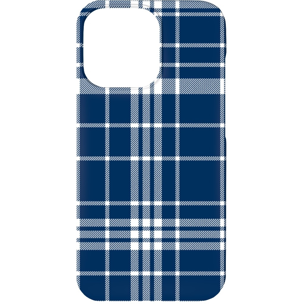 Tartan Check Phone Case, Slim Case, Matte, iPhone 13, Blue, Imperial