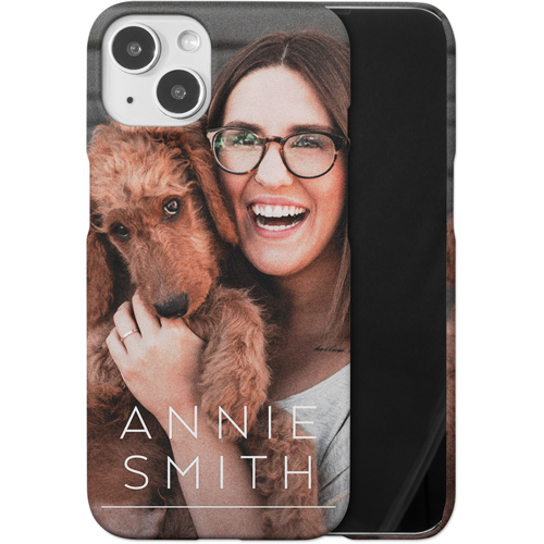 Simply Personal iPhone Case, Slim Case, Matte, iPhone 14, White, white