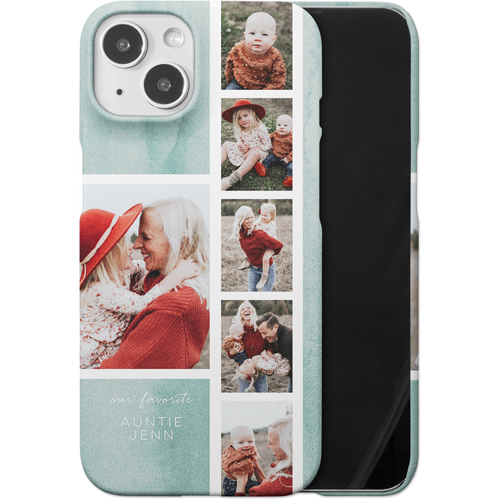 Watercolor Favorite Filmstrip iPhone Case, Slim Case, Matte, iPhone 14, Green