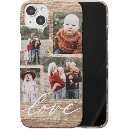 Rustic Love iPhone Case, Slim Case, Matte, iPhone 14 Plus, Brown, camel
